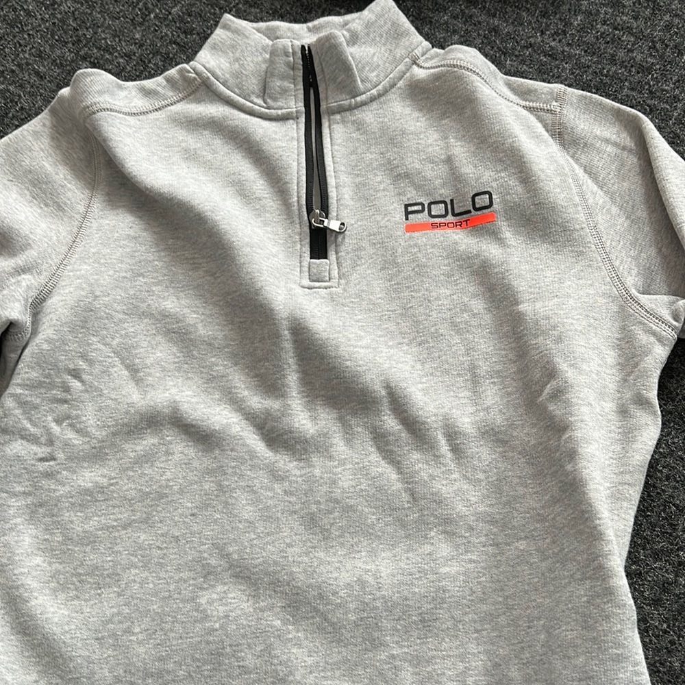 Polo 1/4 zip lightweight sweatshirt 14-16
